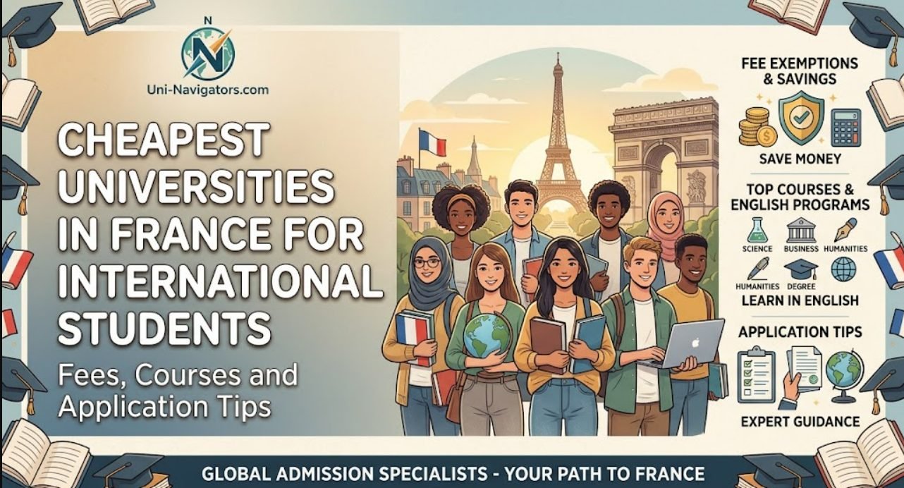 Cheapest Universities in France for International Students: Fees, Top Courses, and Application Guide