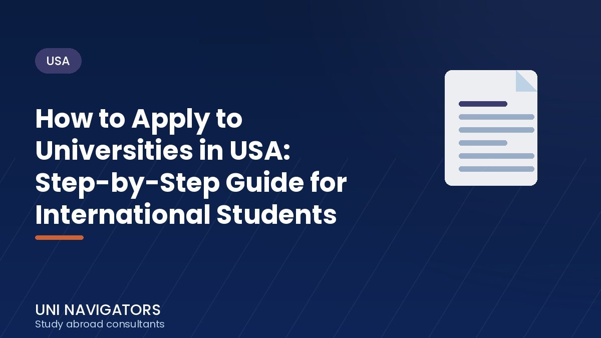 How to Apply to Universities in USA: Step-by-Step Guide for International Students
