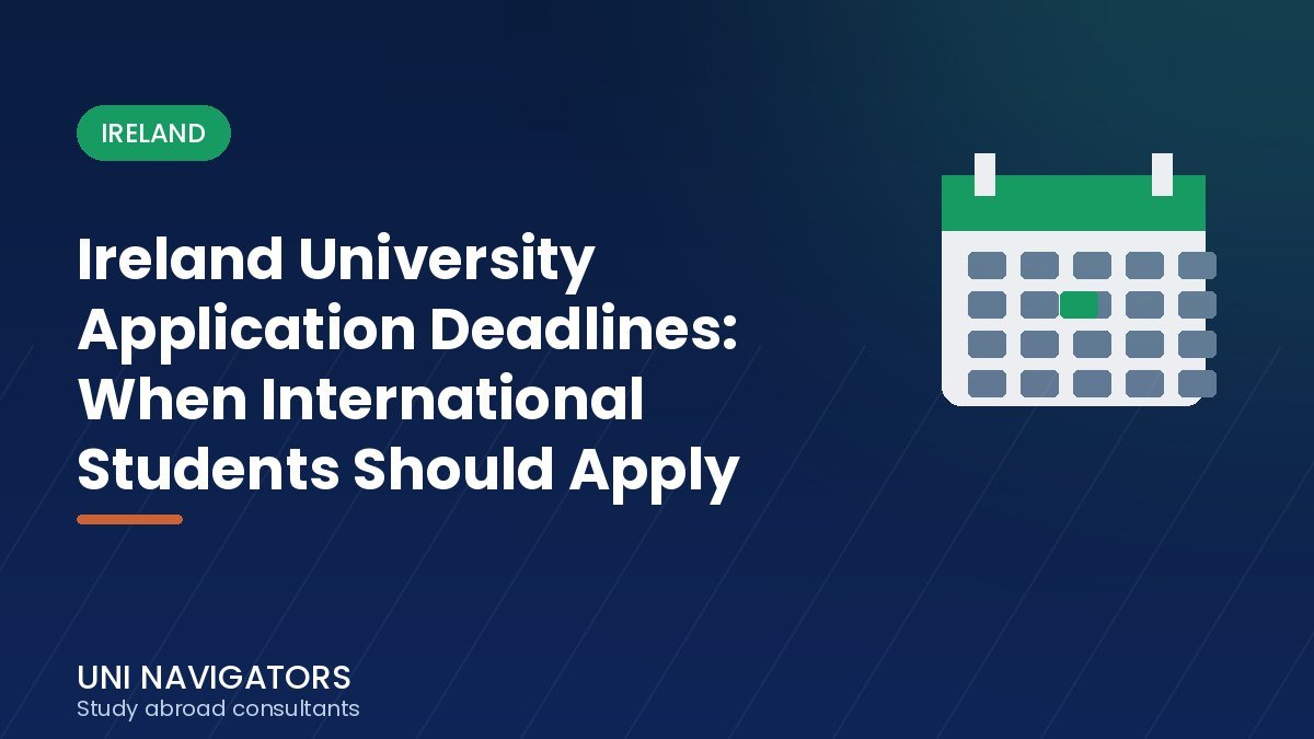 Ireland University Application Deadlines: When International Students Should Apply