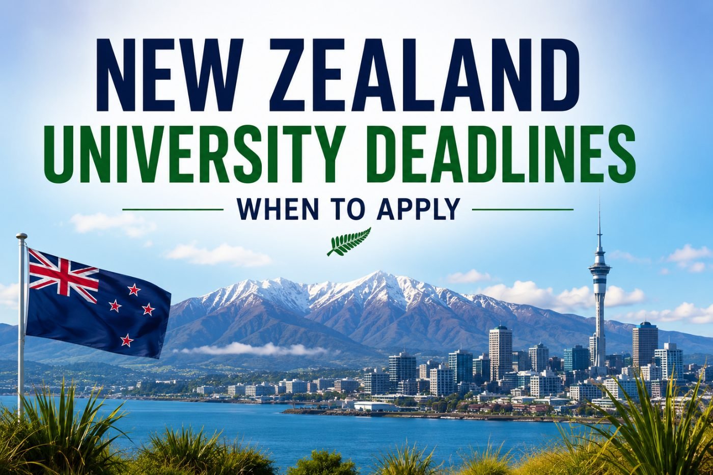 New Zealand University Application Deadlines: When International Students Should Apply