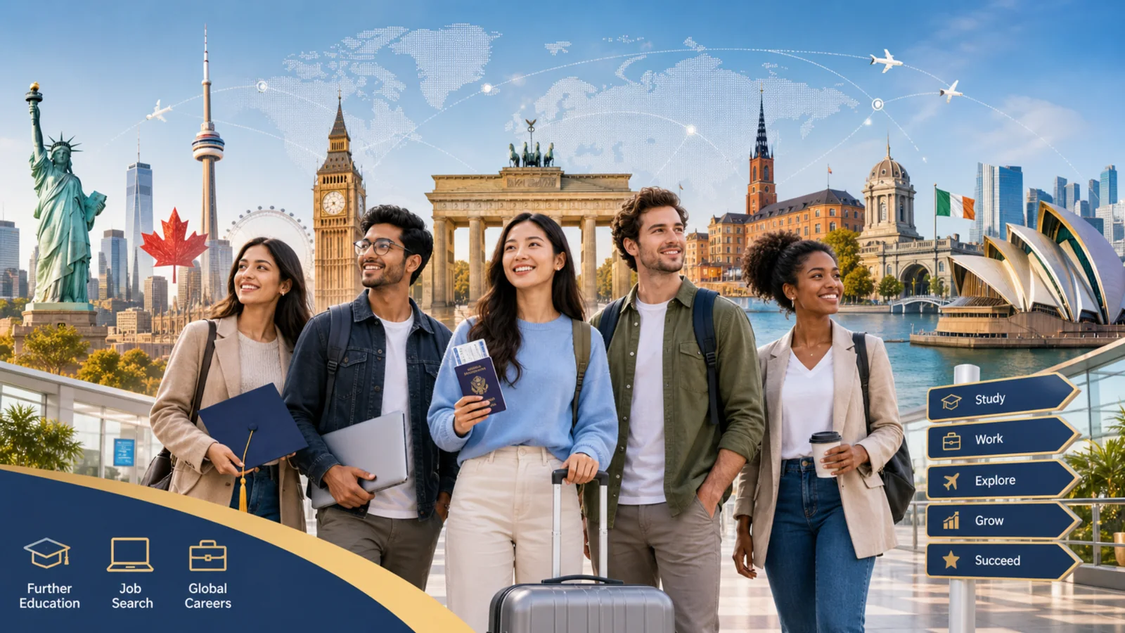Options After UK PSW: Best Countries for Further Education, Work and Job Seeker Visas