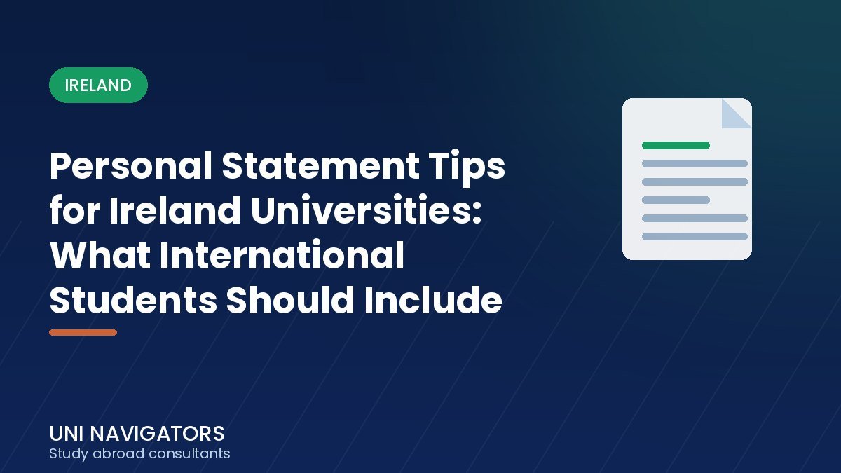 Personal Statement Tips for Ireland Universities: What International Students Should Include