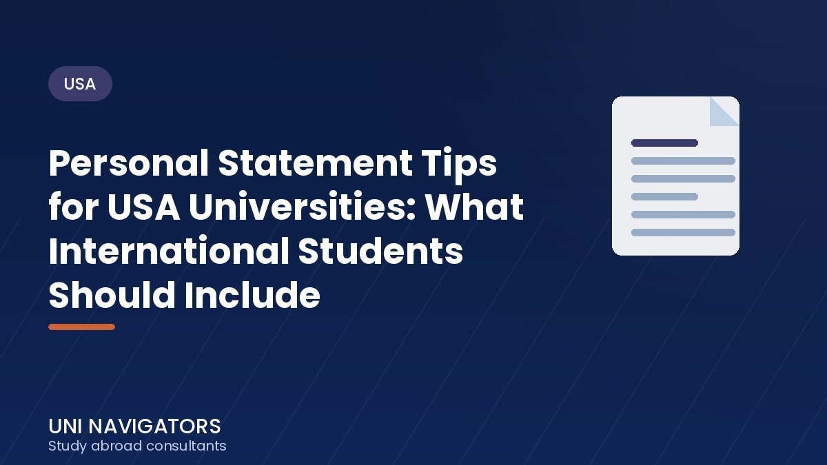 Personal Statement Tips for USA Universities: What International Students Should Include