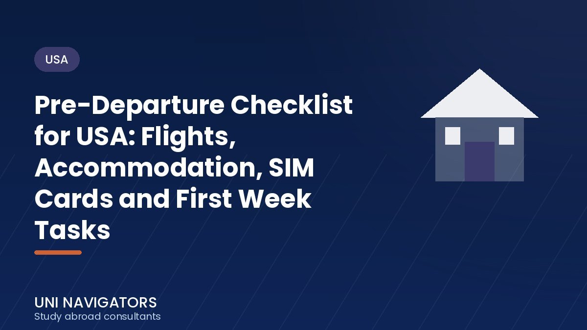 Pre-Departure Checklist for USA: Flights, Accommodation, SIM Cards and First Week Tasks