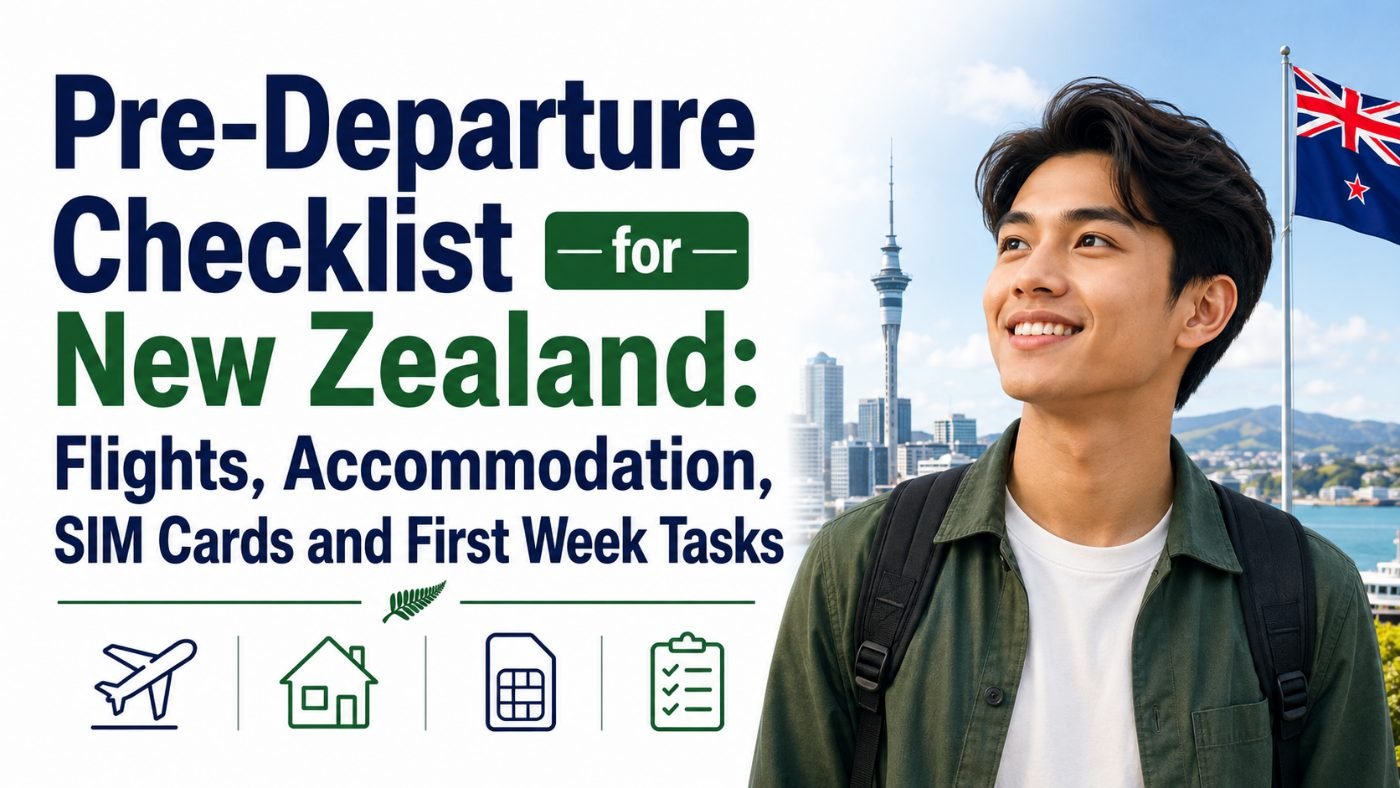 Pre-Departure Checklist for New Zealand: Flights, Accommodation, SIM Cards and First Week Tasks