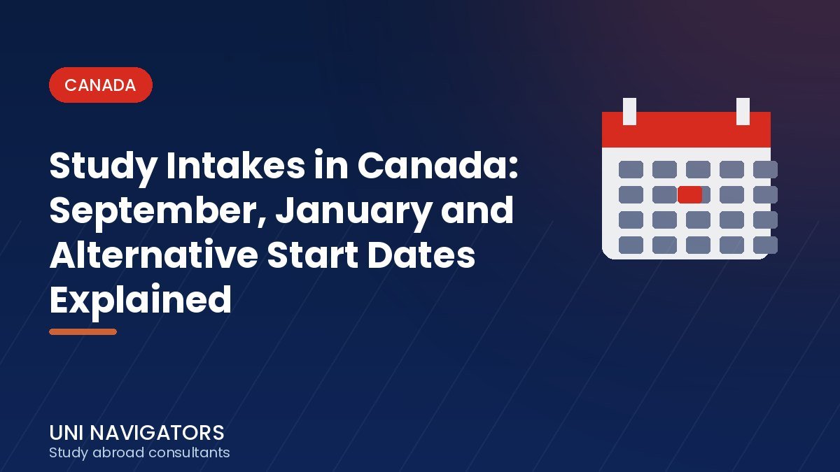 Study Intakes in Canada: September, January and Alternative Start Dates Explained