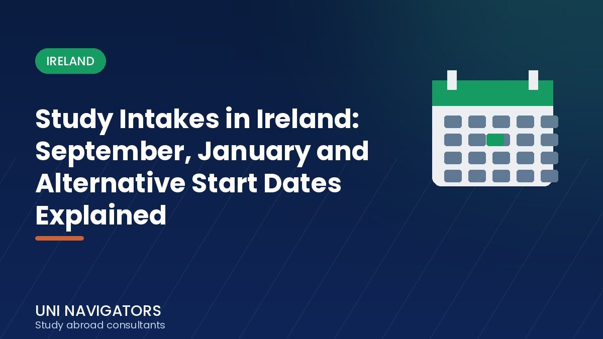 Study Intakes in Ireland: September, January and Alternative Start Dates Explained