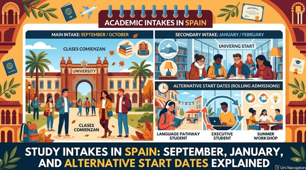 Study Intakes in Spain: September, January, and Alternative Start Dates Explained (2026/2027 Guide)
